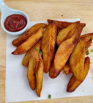 Curry Country Fries at Downtown - Vegan Garden Restaurant in Chiang Mai