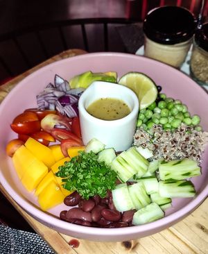 Rainbow Salad Bowl at Downtown - Vegan Garden Restaurant in Chiang Mai