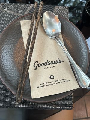 Napkins (goodsouls)  at Downtown - Vegan Garden Restaurant in Chiang Mai