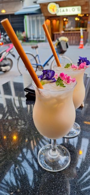 Pina colada at Downtown - Vegan Garden Restaurant in Chiang Mai