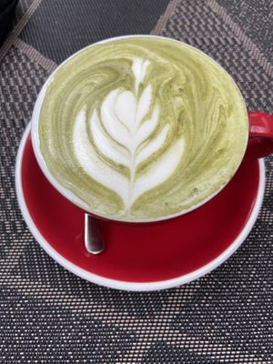 Matcha with soy milk   at Downtown - Vegan Garden Restaurant in Chiang Mai