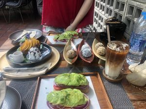 Supper yummy chocolate pancakes!  at Downtown - Vegan Garden Restaurant in Chiang Mai