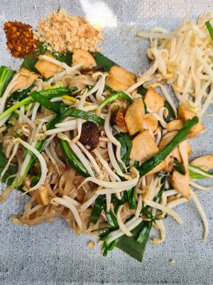 Pad Thai noodles at Downtown - Vegan Garden Restaurant in Chiang Mai