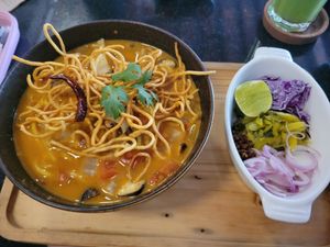 Khao Soi at Downtown - Vegan Garden Restaurant in Chiang Mai