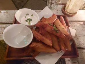 Country fries at Downtown - Vegan Garden Restaurant in Chiang Mai