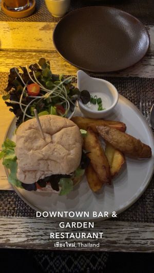 Vegan Burger  at Downtown - Vegan Garden Restaurant in Chiang Mai