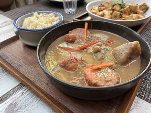 Thai curry  at Downtown - Vegan Garden Restaurant in Chiang Mai