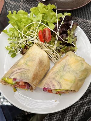 Power wrap (170 THB)  at Downtown - Vegan Garden Restaurant in Chiang Mai