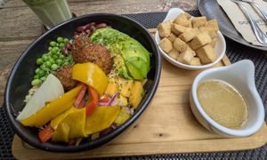 Falafel Avocado Bowl with Tofu at Downtown - Vegan Garden Restaurant in Chiang Mai