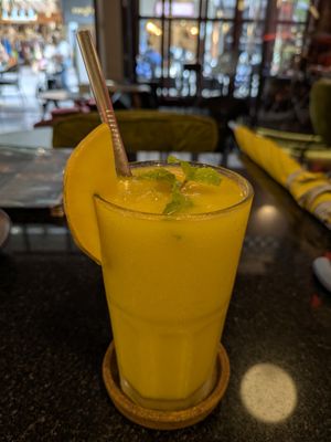 Mango Juice at Downtown - Vegan Garden Restaurant in Chiang Mai