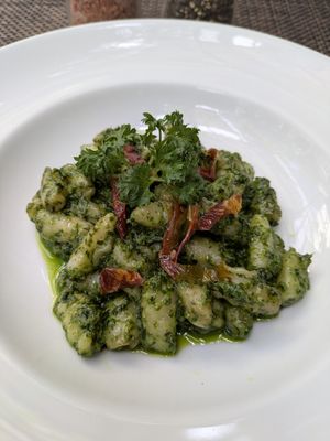 Gnocchi Pesto at Downtown - Vegan Garden Restaurant in Chiang Mai