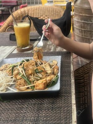 Tofu pad Thai   at Downtown - Vegan Garden Restaurant in Chiang Mai