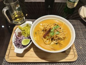 Khao soi   at Downtown - Vegan Garden Restaurant in Chiang Mai