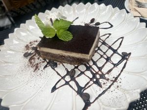 Decadent tiramisu  at Downtown - Vegan Garden Restaurant in Chiang Mai