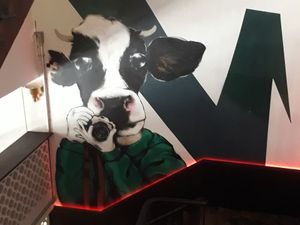 Upstairs art space at Downtown - Vegan Garden Restaurant in Chiang Mai