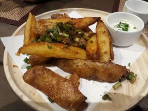 Country fries at Downtown - Vegan Garden Restaurant in Chiang Mai