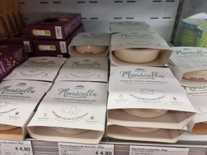 Mandorella, cheese based on almond milk at NaturaSi - Via Gerolamo Borsieri in Como