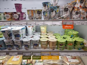 Vegan yoghurt at NaturaSi - Via Gerolamo Borsieri in Como