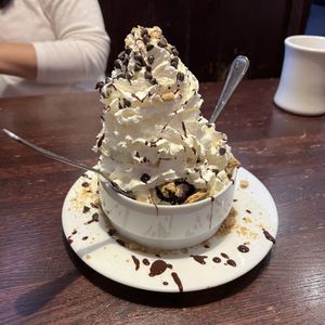 s’mores brownie sundae   at The Chicago Diner - Lakeview in Chicago