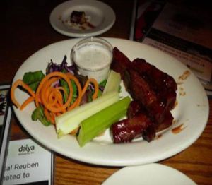 We had the buffalo wings for an appetizer...EXCELLENT!  at The Chicago Diner - Lakeview in Chicago
