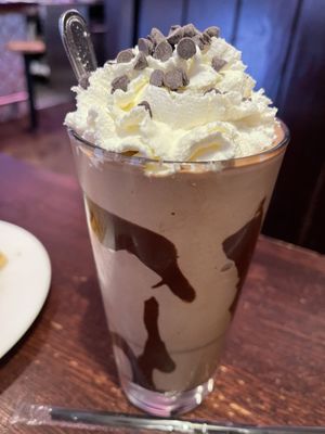 Chocolate Chip shake  #Veganuary at The Chicago Diner - Lakeview in Chicago
