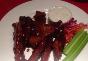 BBQ seitan wingz at The Chicago Diner - Lakeview in Chicago