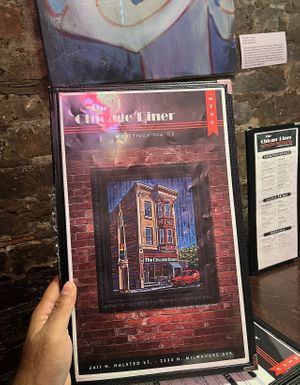 Menu card  #Veganuary at The Chicago Diner - Lakeview in Chicago