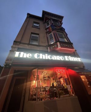 Outside perspective  #Veganuary at The Chicago Diner - Lakeview in Chicago