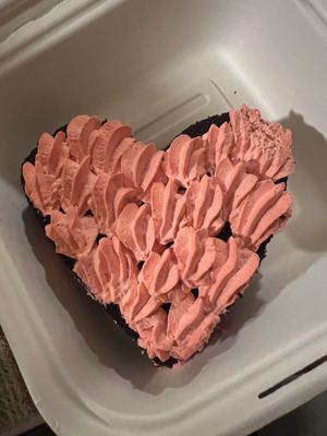 Strawberry chocolate whoopee pie from the Valentine’s Day menu  at The Chicago Diner - Lakeview in Chicago