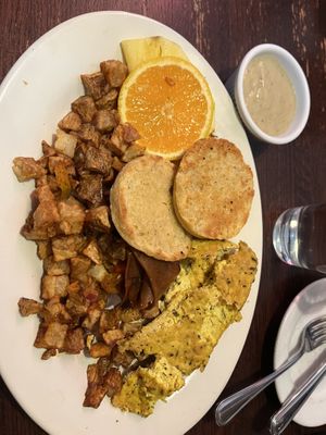 Breakfast combo  at The Chicago Diner - Lakeview in Chicago