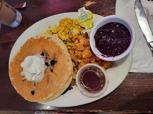 Breakfast Combo with Blueberry Muffin at The Chicago Diner - Lakeview in Chicago