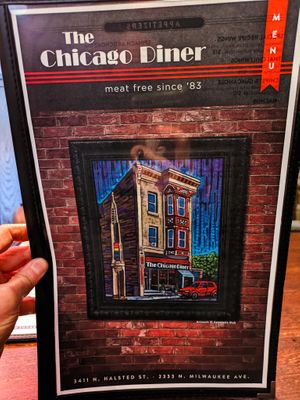Menu page at The Chicago Diner - Lakeview at The Chicago Diner - Lakeview in Chicago