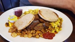 breakfast at The Chicago Diner - Lakeview in Chicago