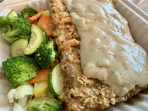 Chicken fried steak   at The Chicago Diner - Lakeview in Chicago