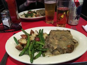 The legendary (non meat) meatloaf at The Chicago Diner - Lakeview in Chicago