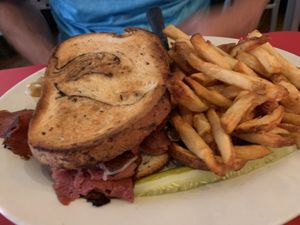 Rueben sandwich at The Chicago Diner - Lakeview in Chicago
