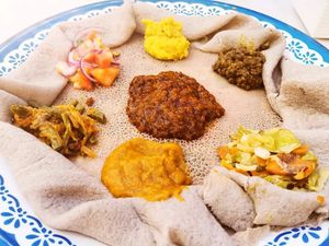 Vegan share plate at Taye in Bangkok