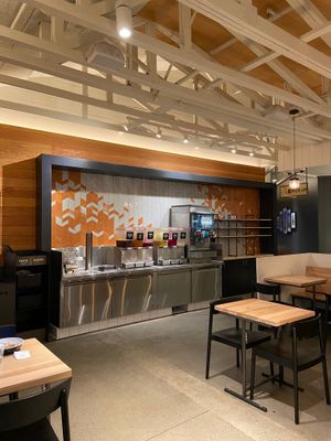 Interior at CAVA in Del Mar