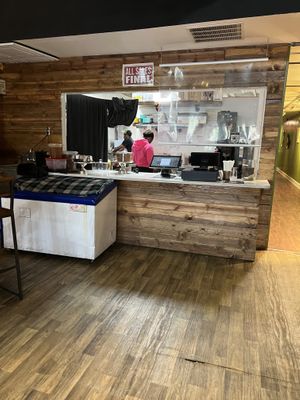 Cashier's desk  at Life Bistro in Atlanta