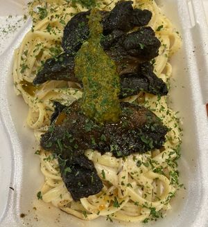 Creamy Pesto Fettuccine   at Life Bistro in Atlanta