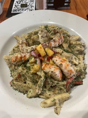 Seafood Rasta Pasta  at Life Bistro in Atlanta