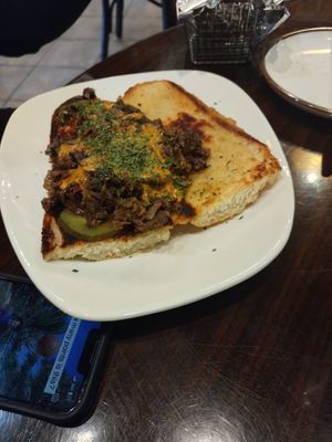 Philly steak & cheeze (asked for no pickles)😡 at Life Bistro in Atlanta