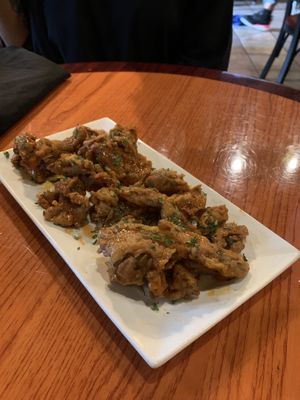 Sweet and Spicy Oyster Mushrooms   at Life Bistro in Atlanta