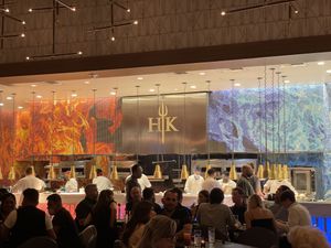 Kitchen featuring chefs in competition at Caesar's Palace - Gordon Ramsay Hell's Kitchen in Las Vegas