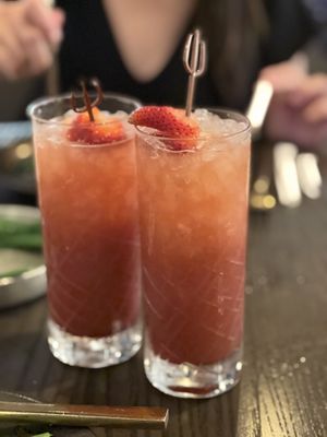 Banshee whisper mocktails  at Caesar's Palace - Gordon Ramsay Hell's Kitchen in Las Vegas