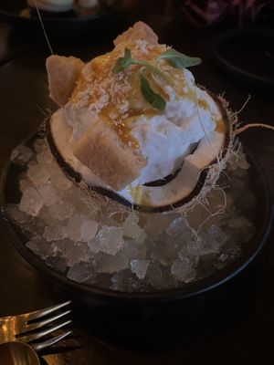 Coconut 3 ways  at Caesar's Palace - Gordon Ramsay Hell's Kitchen in Las Vegas
