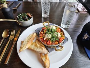 White beans in purgatory at Caesar's Palace - Gordon Ramsay Hell's Kitchen in Las Vegas