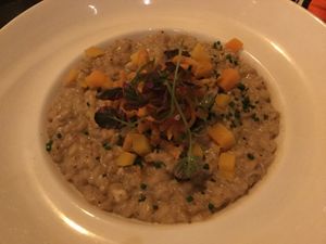 Vegan risotto  at Caesar's Palace - Gordon Ramsay Hell's Kitchen in Las Vegas