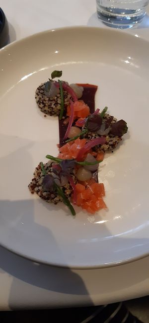 Vegan salmon with couscous at 1910  in Eindhoven