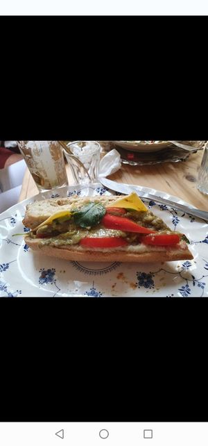 Avocado baguette at Bizou Cafe in Corfu
